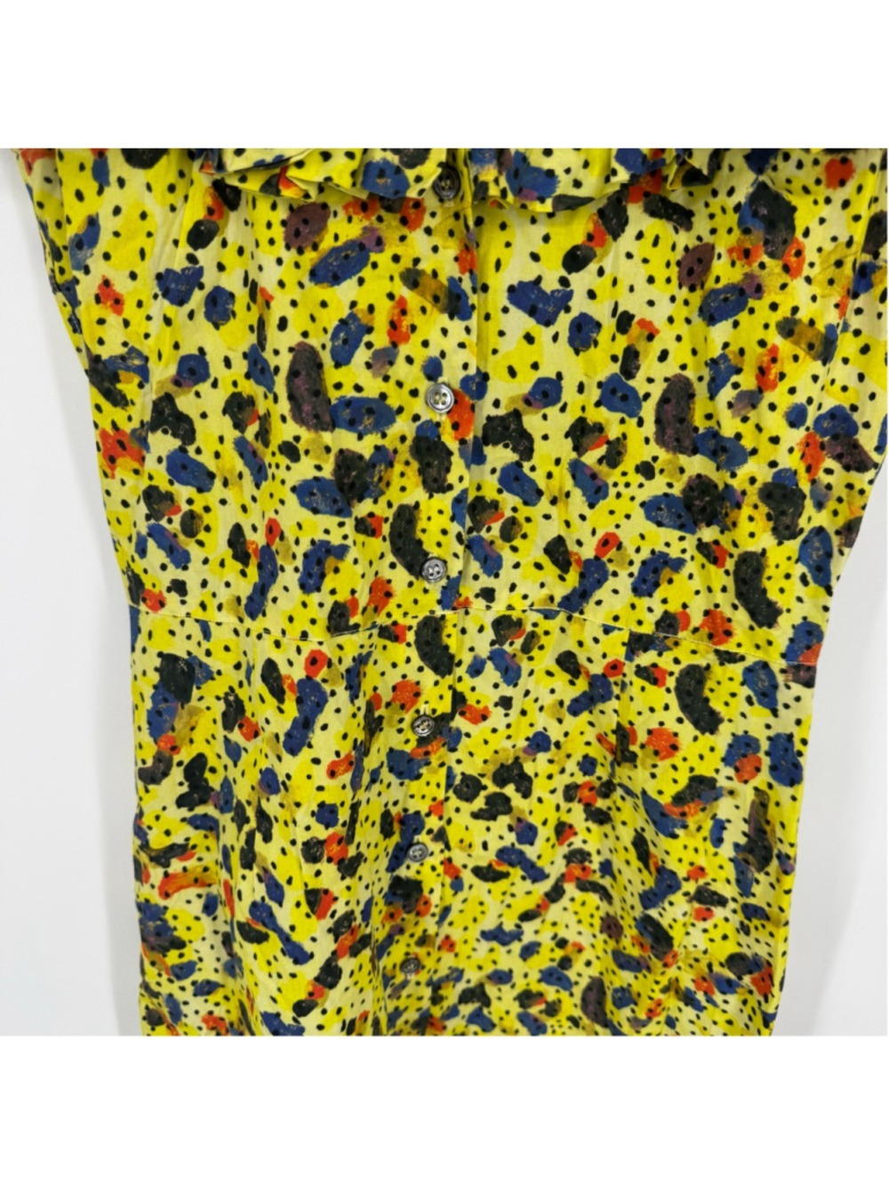 Jourden Collection Ruffle Button Up Dress 38/M - Picture 3 of 6